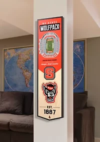 YouTheFan NCAA NC State Wolfpack 3D Stadium 8x32 Banner  - Carter-Finley Stadium