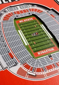 YouTheFan NCAA NC State Wolfpack 3D Stadium 8x32 Banner  - Carter-Finley Stadium