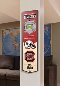 YouTheFan NCAA South Carolina Gamecocks 3D Stadium 8x32 Banner - Brice Stadium