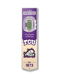 YouTheFan NCAA TCU Horned Frogs 3D Stadium 8x32 Banner - Amon G. Carter Stadium