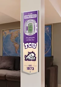 YouTheFan NCAA TCU Horned Frogs 3D Stadium 8x32 Banner - Amon G. Carter Stadium