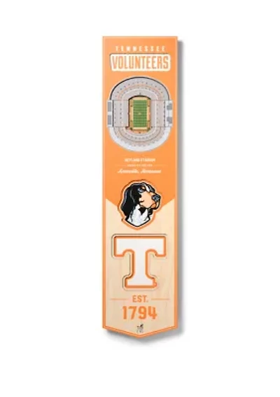 YouTheFan NCAA Tennessee Volunteers 3D Stadium 8x32 Banner - Neyland Stadium