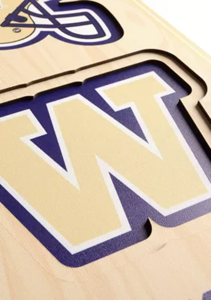 YouTheFan NCAA Washington Huskies 3D Stadium 8x32 Banner - Husky Stadium