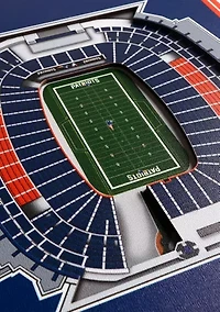 YouTheFan NFL New England Patriots 3D Stadium 8x32 Banner - Gillette Stadium