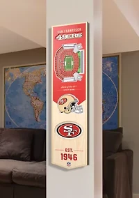 YouTheFan NFL San Francisco 49ers 3D Stadium 8x32 Banner - Levi's Stadium