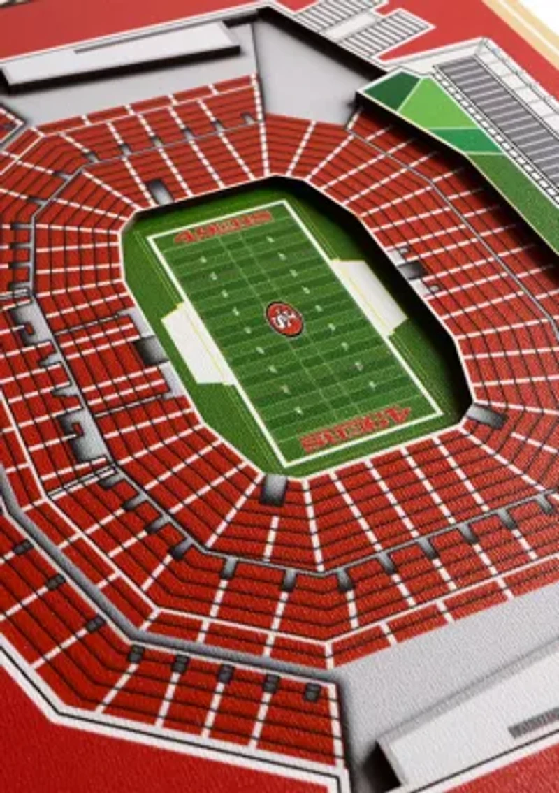 YouTheFan NFL San Francisco 49ers 3D Stadium 8x32 Banner - Levi's Stadium