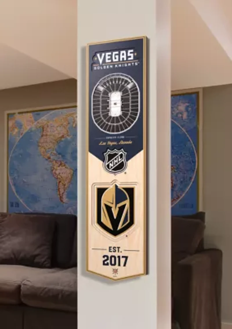 YouTheFan NHL Vegas Golden Knights 3D Stadium 8x32 Banner - T-Mobile Arena