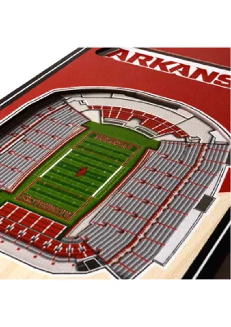 YouTheFan NCAA Arkansas Razorbacks 3D Stadium 6x19 Banner - Donald W. Reynolds Razorback Stadium
