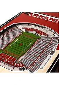YouTheFan NCAA Arkansas Razorbacks 3D Stadium 6x19 Banner - Donald W. Reynolds Razorback Stadium