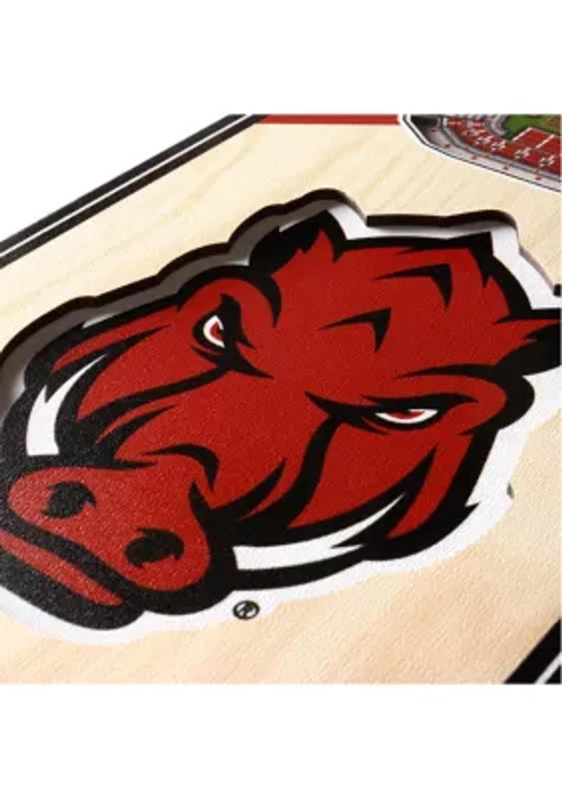 YouTheFan NCAA Arkansas Razorbacks 3D Stadium 6x19 Banner - Donald W. Reynolds Razorback Stadium