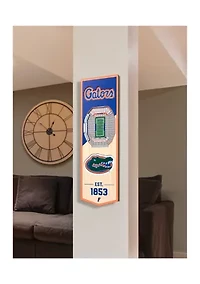 YouTheFan NCAA Florida Gators 3D Stadium 6x19 Banner - Ben Hill Griffin Stadium