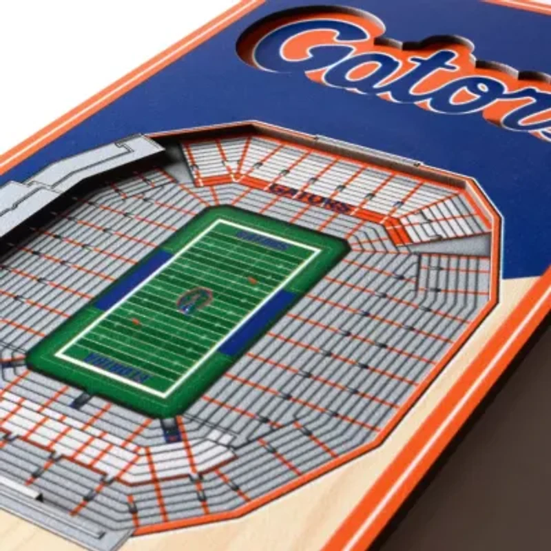 YouTheFan NCAA Florida Gators 3D Stadium 6x19 Banner - Ben Hill Griffin Stadium