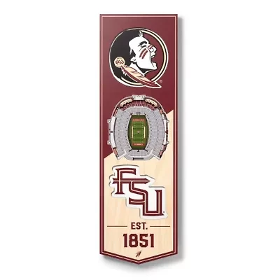 YouTheFan NCAA Florida State Seminoles 3D Stadium 6x19 Banner - Doak Campbell Stadium