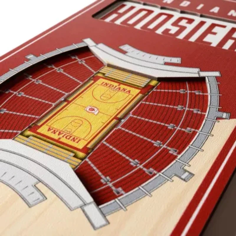 YouTheFan NCAA Indiana Hoosiers 3D Stadium 6x19 Banner - Assembly Hall