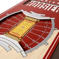 YouTheFan NCAA Indiana Hoosiers 3D Stadium 6x19 Banner - Assembly Hall