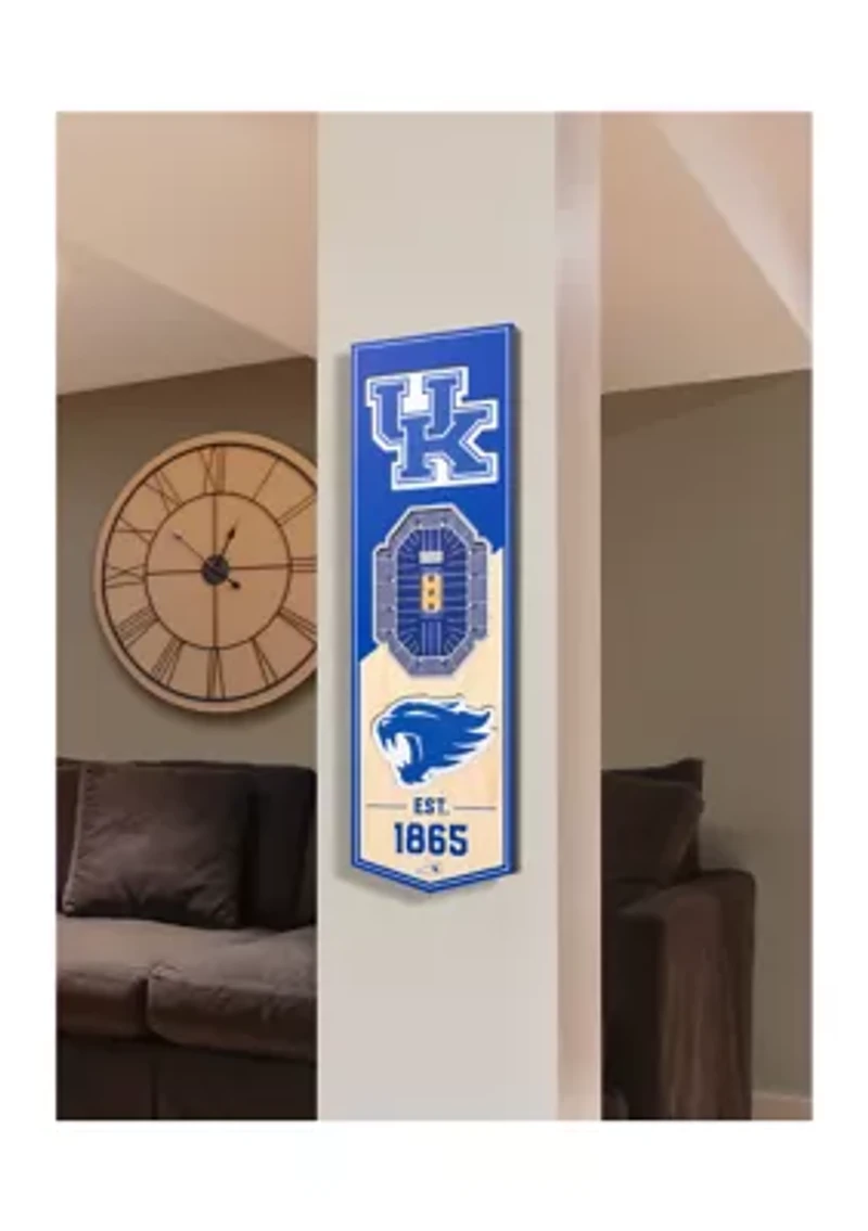 NCAA Kentucky Wildcats 3D Stadium Banner-6x19