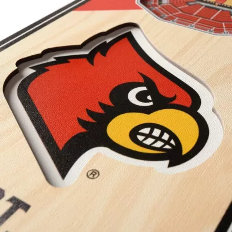 YouTheFan NCAA Louisville Cardinals 3D Stadium 6x19 Banner - KFC Yum! Center