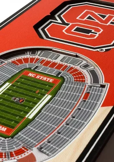 YouTheFan NCAA NC State Wolfpack 3D Stadium 6x19 Banner - Carter-Finley Stadium