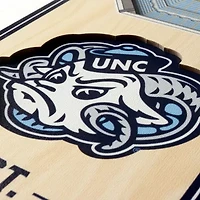 YouTheFan NCAA North Carolina Tar Heels 3D Stadium 6x19 Banner - Dean E. Smith Center