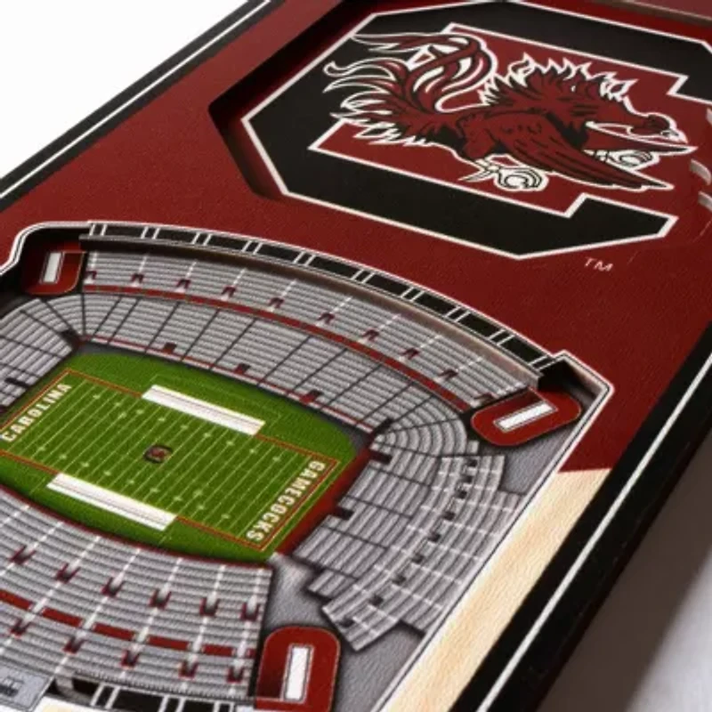 YouTheFan NCAA South Carolina Gamecocks 3D Stadium 6x19 Banner - Brice Stadium
