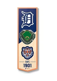 YouTheFan MLB Detroit Tigers 3D Stadium 6x19 Banner - Comerica Park