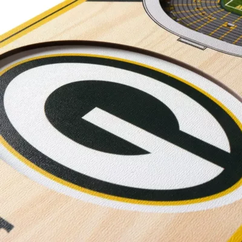 YouTheFan NFL Green Bay Packers 3D Stadium 6x19 Banner - Lambeau Field