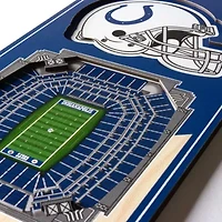 YouTheFan NFL Indianapolis Colts 3D Stadium 6x19 Banner - Lucas Oil Stadium