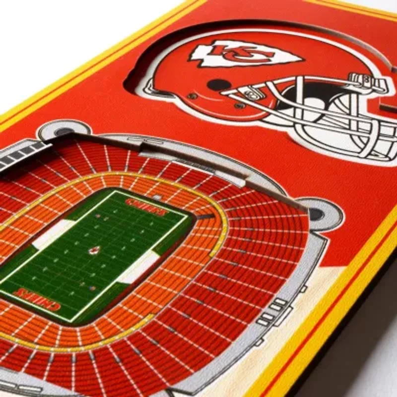 YouTheFan NFL Kansas City Chiefs 3D Stadium 6x19 Banner - Arrowhead Stadium