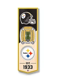 YouTheFan NFL Pittsburgh Steelers 3D Stadium 6x19 Banner - Heinz Field
