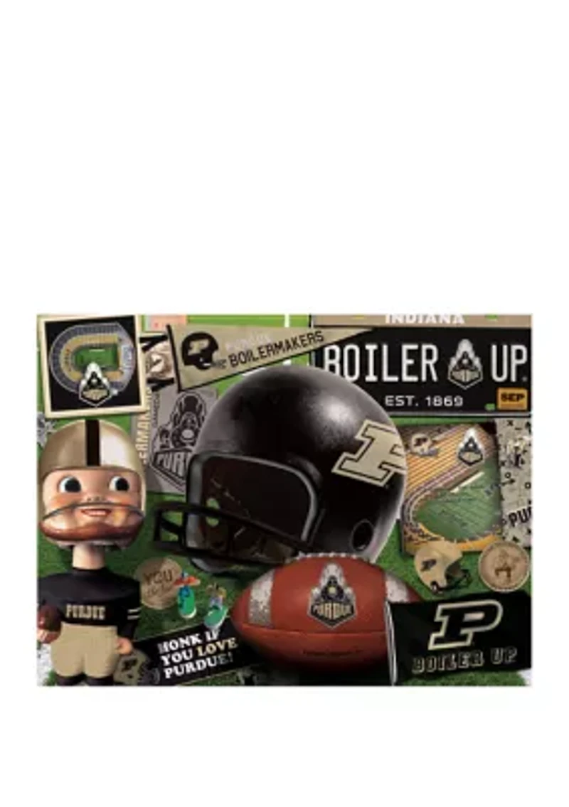 YouTheFan NCAA Purdue Boilermakers FB Retro Series 500pc Puzzle