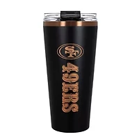 NFL San Francisco 49ers 32oz Black and Copper Big Slim Travel Tumbler