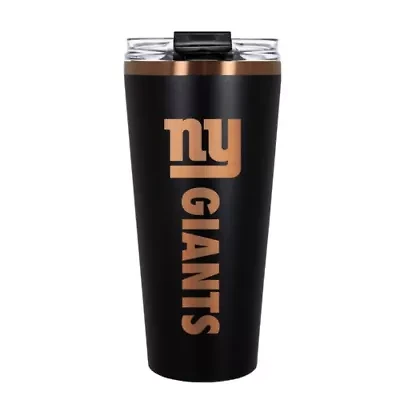 NFL New York Giants 32oz Black and Copper Big Slim Travel Tumbler