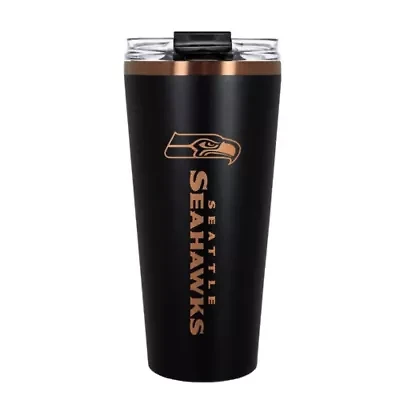 NFL Seattle Seahawks 32oz Black and Copper Big Slim Travel Tumbler
