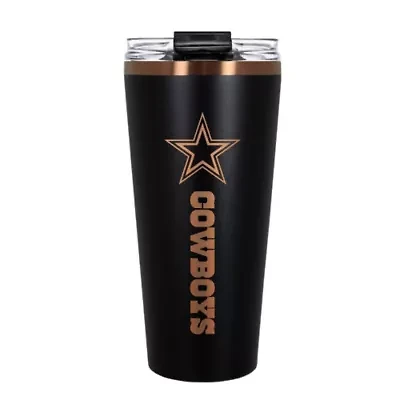 NFL Dallas Cowboys 32oz Black and Copper Big Slim Travel Tumbler
