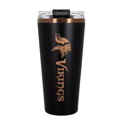 NFL Minnesota Vikings 32oz Black and Copper Big Slim Travel Tumbler