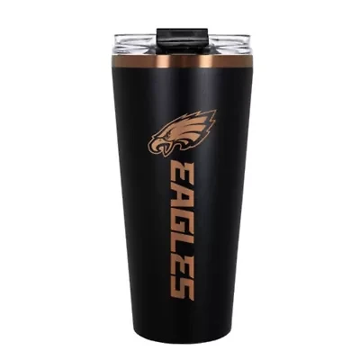 NFL Philadelphia Eagles 32oz Black and Copper Big Slim Travel Tumbler