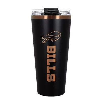 NFL Buffalo Bills 32oz Black and Copper Big Slim Travel Tumbler