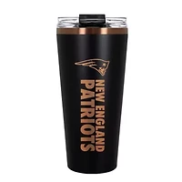 NFL New England Patriots 32oz Black and Copper Big Slim Travel Tumbler