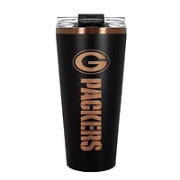 NFL Green Bay Packers 32oz Black and Copper Big Slim Travel Tumbler