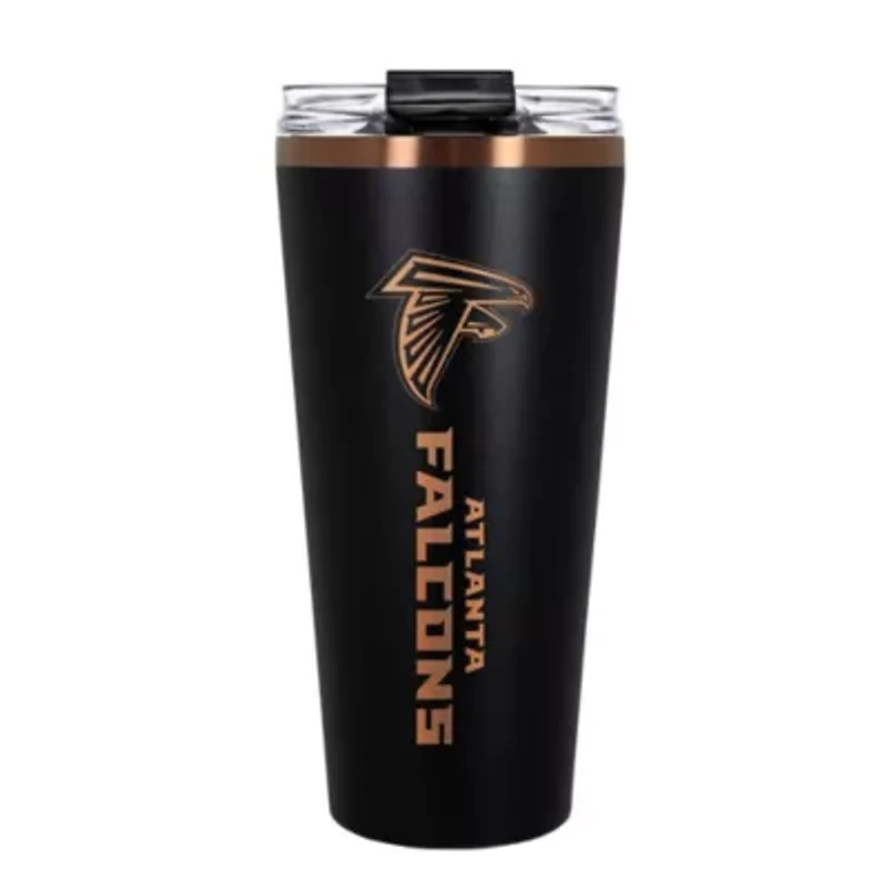 NFL Atlanta Falcons 32oz Black and Copper Big Slim Travel Tumbler