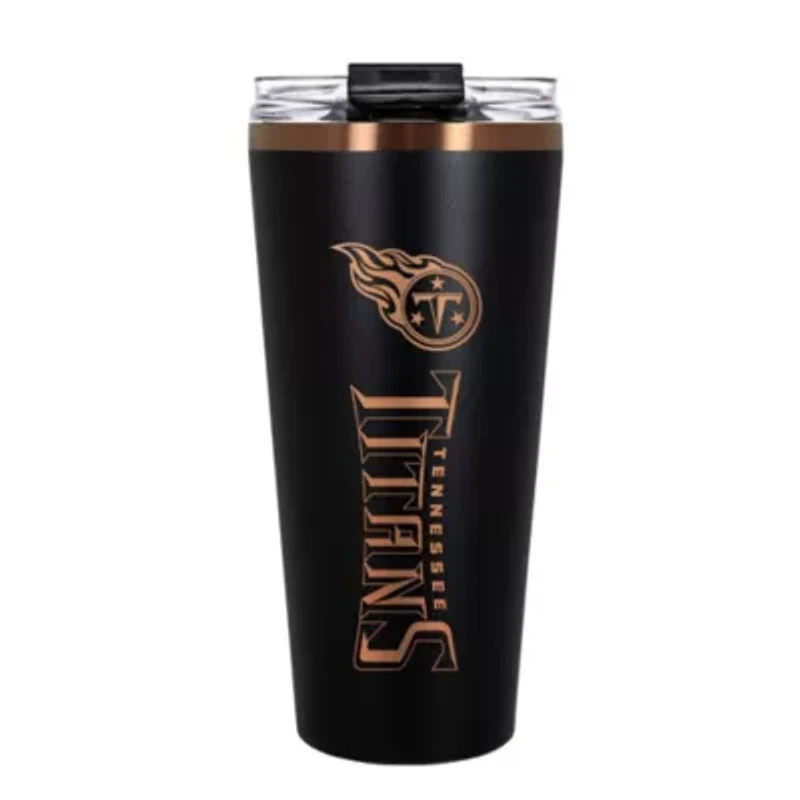 NFL Tennessee Titans 32oz Black and Copper Big Slim Travel Tumbler