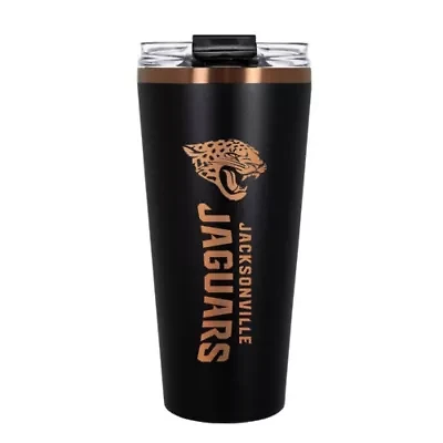 NFL Jacksonville Jaguars 32oz Black and Copper Big Slim Travel Tumbler