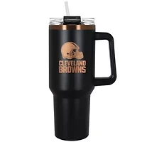 NFL Cleveland Browns 40oz Black and Crème Colossus Travel Mug