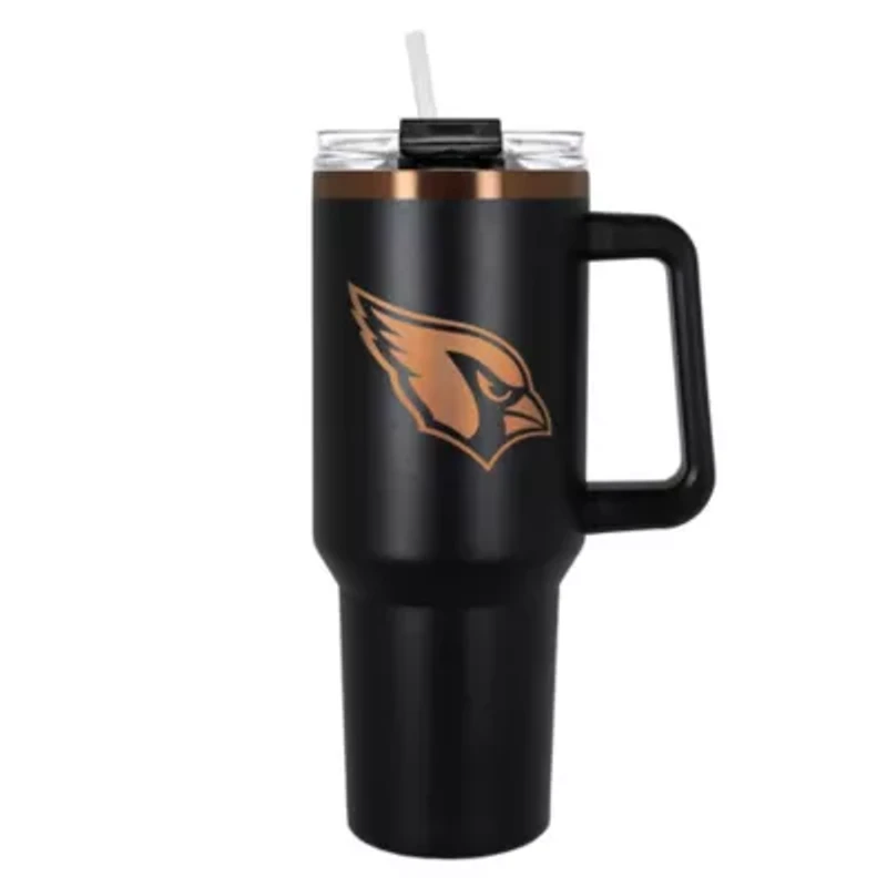 NFL Arizona Cardinals 40oz Black and Crème Colossus Travel Mug