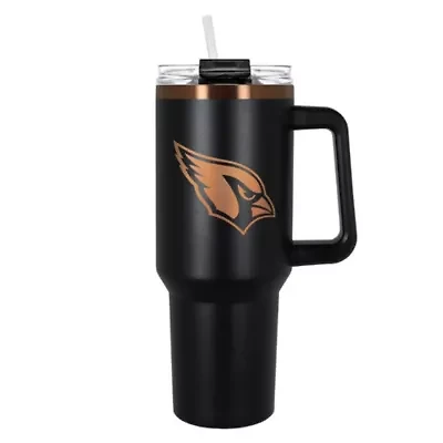 NFL Arizona Cardinals 40oz Black and Crème Colossus Travel Mug