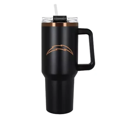 NFL Los Angeles Chargers 40oz Black and Crème Colossus Travel Mug