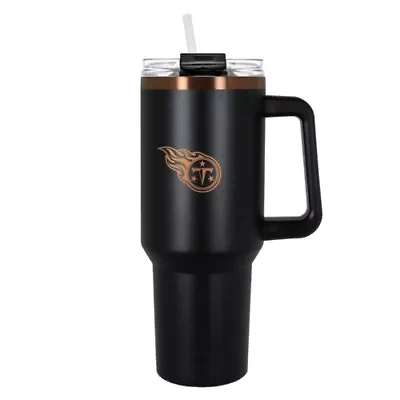 NFL Tennessee Titans 40oz Black and Crème Colossus Travel Mug
