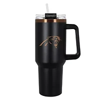 NFL Carolina Panthers 40oz Black and Crème Colossus Travel Mug