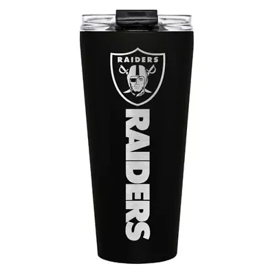 Oakland Raiders NFL Las Vegas Raiders  32oz Team Color Big Slim Travel Tumbler