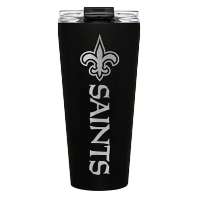New England Patriots NFL New Orleans Saints 32oz Team Color Big Slim Travel Tumbler